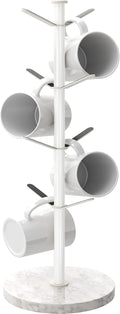Mug Holder Tree with Marble Base - Stable 8-Hook Coffee Cup Stand