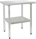 HARDURA Stainless Steel Prep Table 24x36 in - Compact Commercial