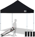 Eurmax 8ftx8ft Pop Up Canopy Tent with Heavy Duty Roller Bag