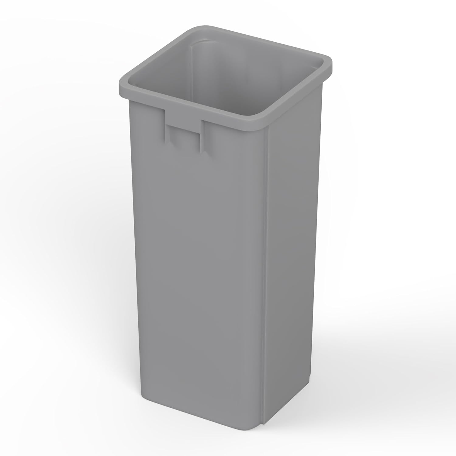 23 Gallon Gray Square Commercial Trash Can for Any Environment