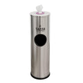 Gym Wipe Dispenser with Stainless Steel Stand for Fitness Centers