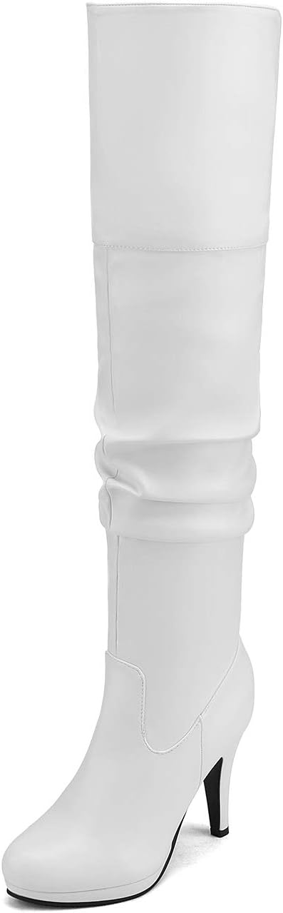 DREAM PAIRS Women's High Heel Chunky Thigh High Boots Review