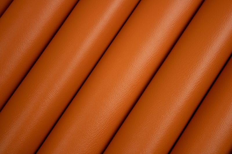 Durable Dark Orange Waterproof Upholstery Material for Outdoors