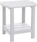 Outdoor Side Table 2-Tier Adirondack Table - Weather Resistant Small