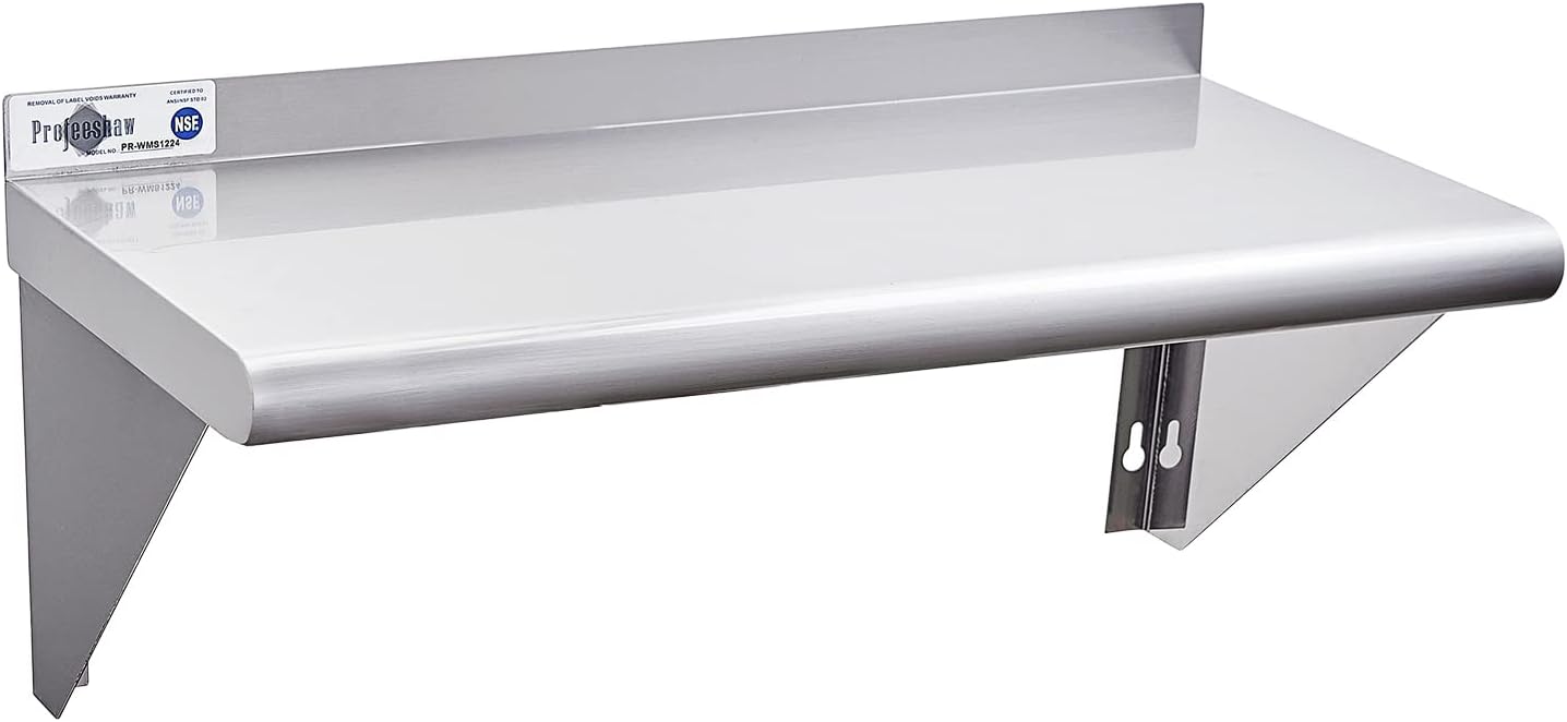 Profeeshaw NSF Stainless Steel Shelf 18x36 for Kitchen and Garage