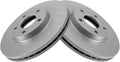 TRQ Front Brake Rotors Set Vented G-Coated for 2010-2013 Ford Transit