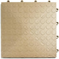 Beige GarageDeck Coin Pattern Interlocking Tiles 24 Pack - Durable