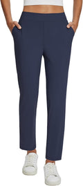 baleaf Womens Business Casual Stretch Travel Pants - Zipper Pockets on