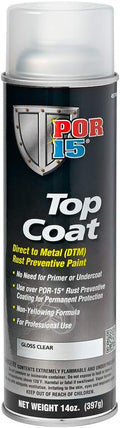 POR-15 Top Coat Spray Paint Gloss Clear - Long-Term Sheen and UV