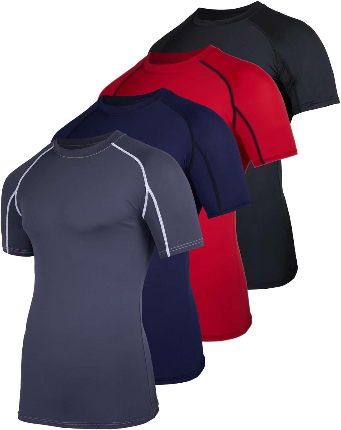 Men's Short Sleeve Compression T-Shirt Base Layer for Athletes