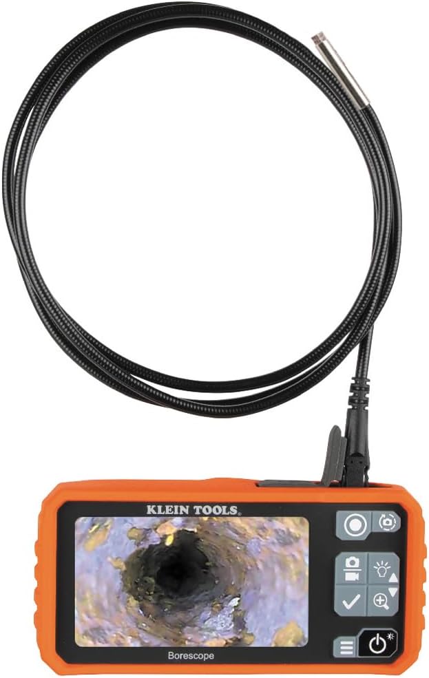 Klein Tools ET18 Plumbing Borescope for Easy Pipe Inspection