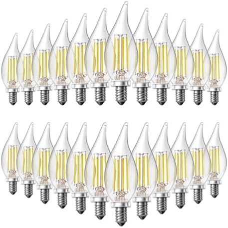 DAYBETTER 24 Pack Chandelier Light Bulbs for Elegant Lighting
