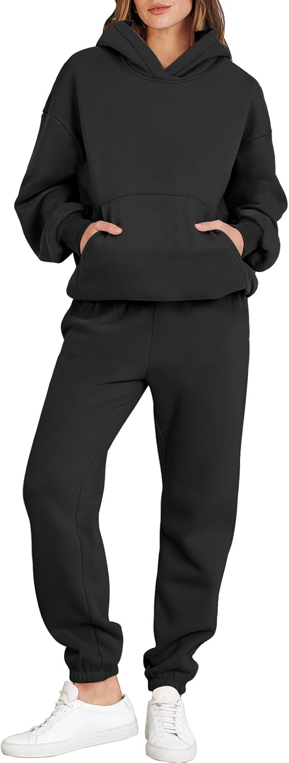 Oversized Hoodie and Jogger Sweatpants Set for Women