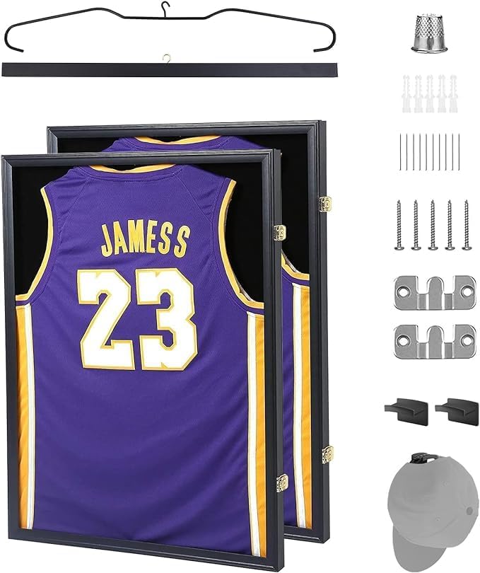Jersey Frame Display Case with UV Protection for Sports Memorabilia