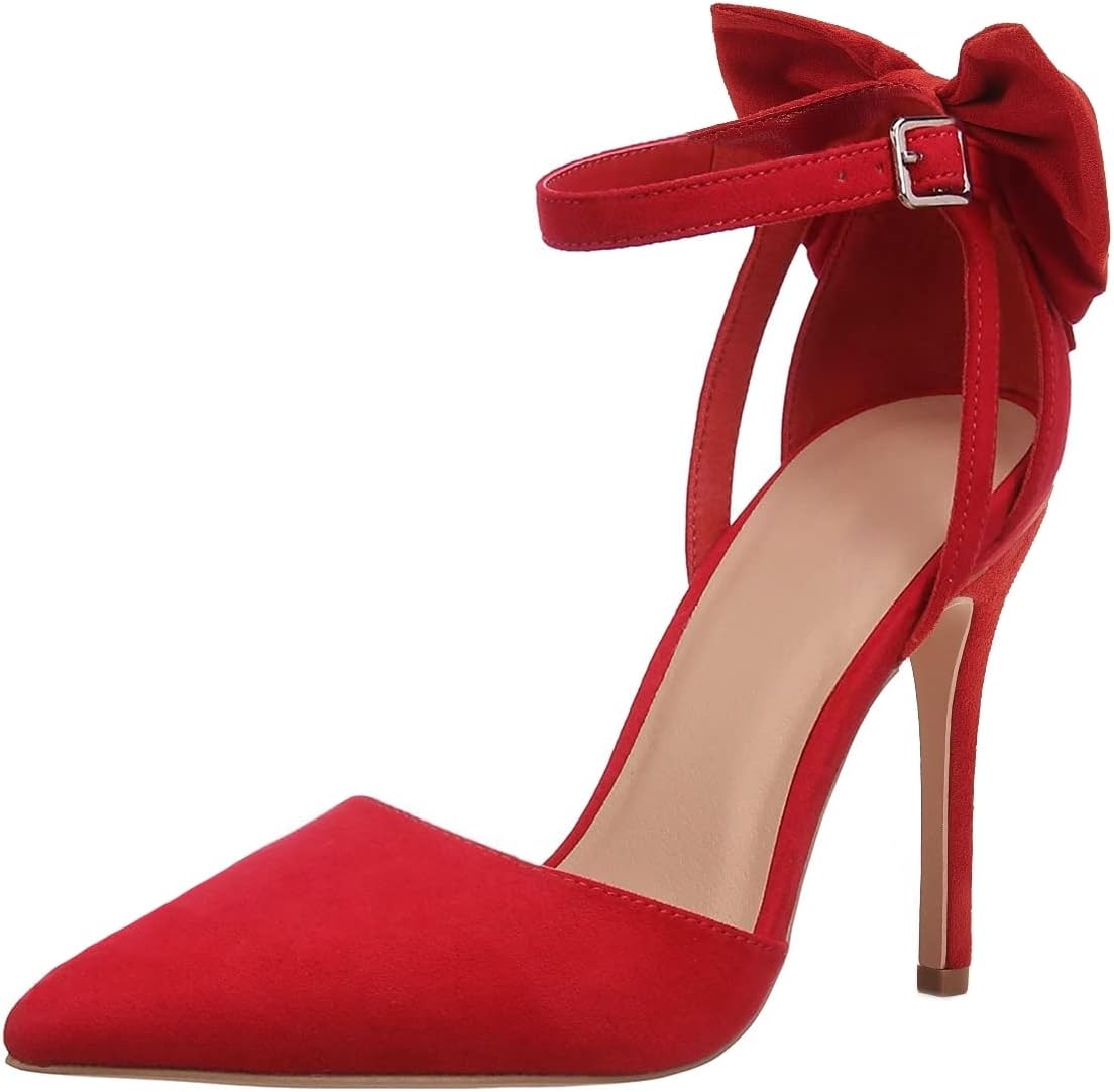 Fashare Womens High Heels Bow Tie Back Stiletto Wedding Pumps