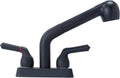Dual Handle Pull Out Faucet 4 in Center Set - Utility Sink