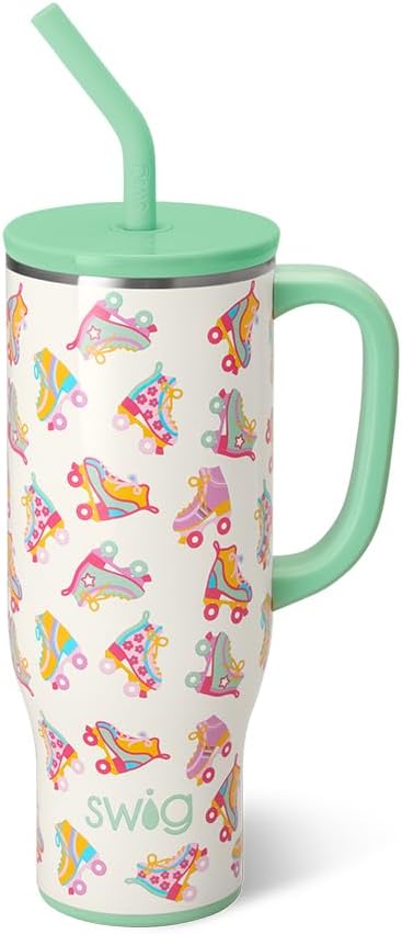 Swiglife 30oz Mega Mug - Insulated Tumbler with Handle & Straw