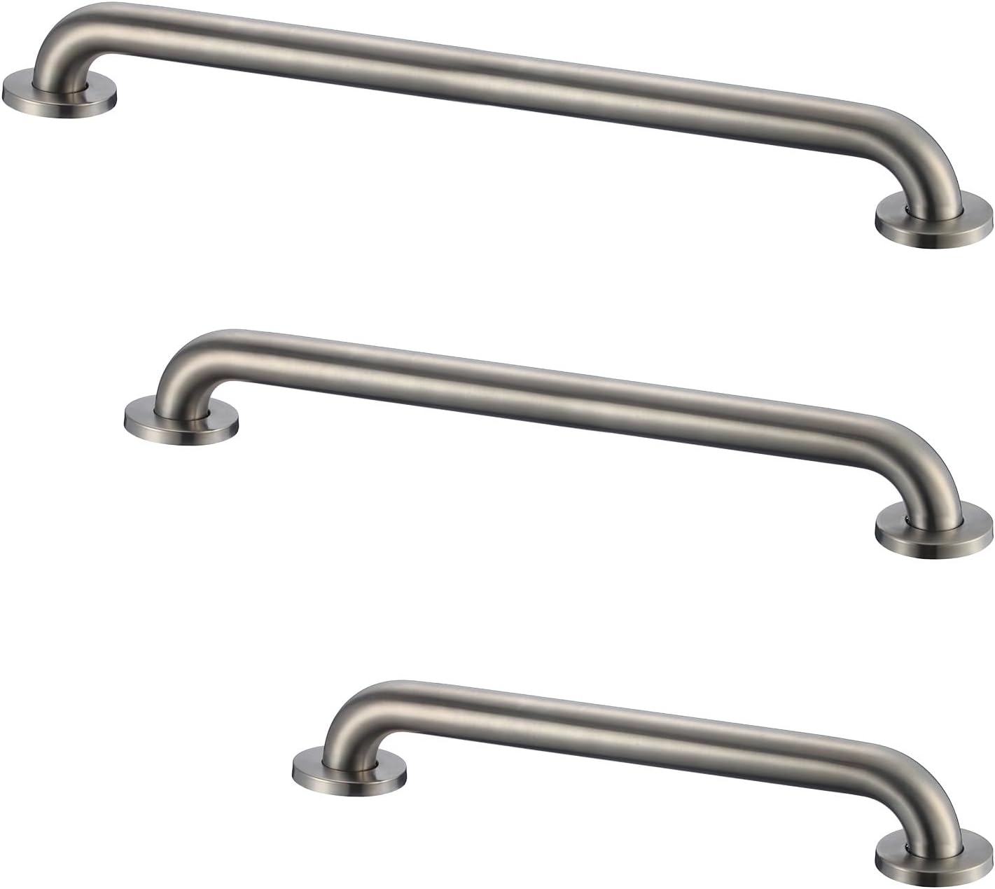 Grab Bar Bundle for ADA Compliance - Stainless Steel Set