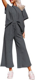 SHEWIN Women's 2 Piece Outfits Sweatsuit - Cozy Everyday Lounge Set