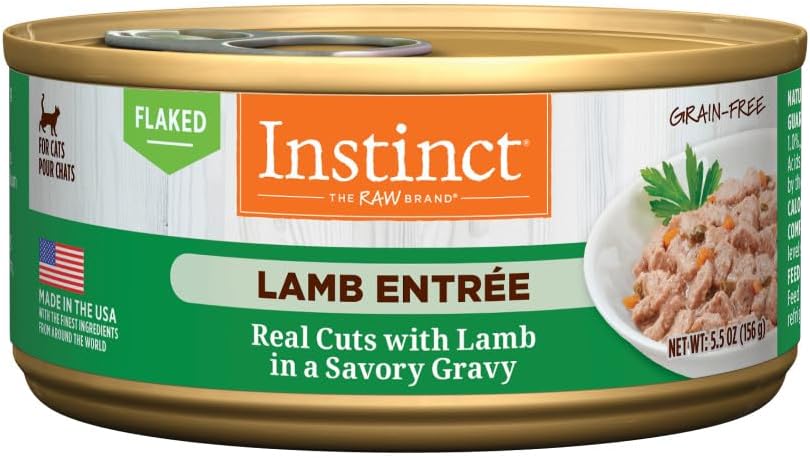 Instinct Flaked Entree Wet Cat Food with Real Lamb - 12 Cans