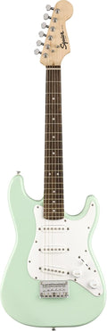 Surf Green Mini Stratocaster - Compact Travel Electric Guitar