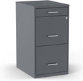 STAPLES 3-Drawer Vertical File Cabinet - Lockable Letter Storage