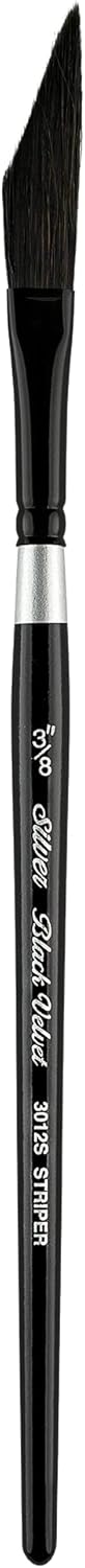 Black Velvet Dagger Striper Paintbrush 3/8 in Short Handle - Precise