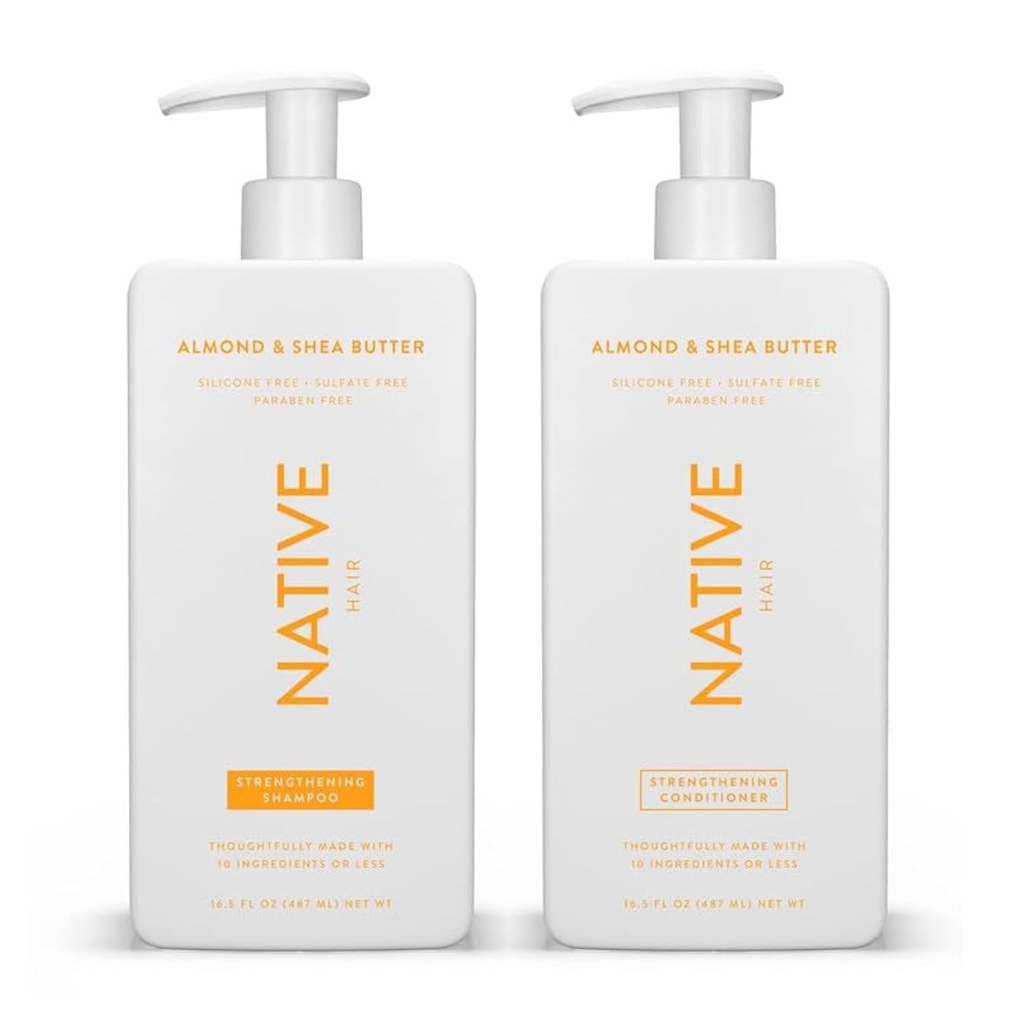 Color-Safe Hair Care Set: Almond & Shea, Sulfate-Free | 2-pack, 16.5 oz