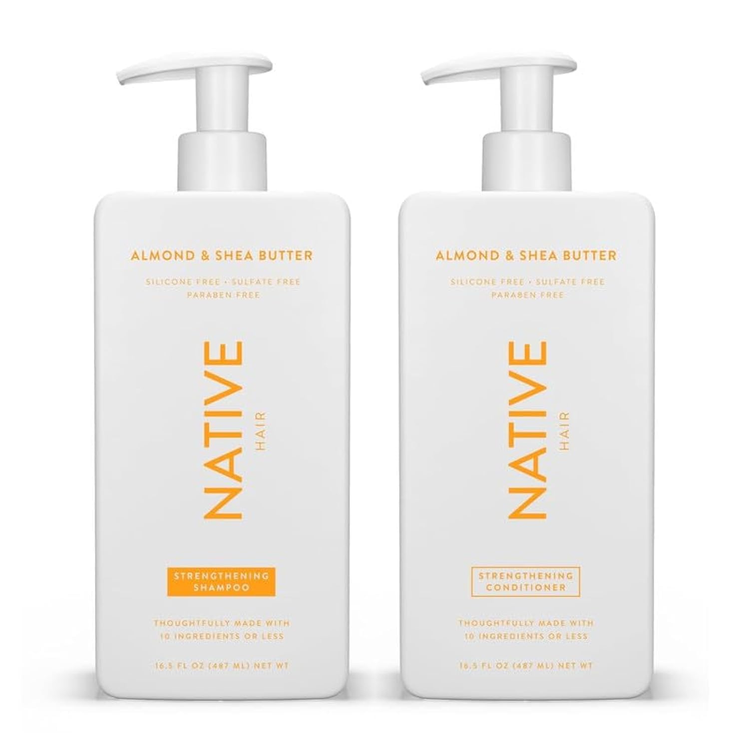 Color-Safe Hair Care Set: Almond & Shea, Sulfate-Free | 2-pack, 16.5 oz