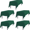 LTC LINENS Hunter Green Rectangular Tablecloths 60 x 102 in - Value