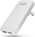 BUDI 17W Extra Slim Portable Wall Charger 2-Port USB-A - Slim Travel