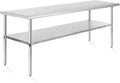 KUTLER Stainless Steel Table 30 x 72 in - NSF Heavy Duty Prep Table