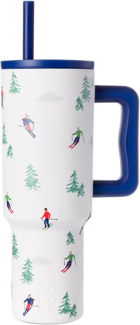 Leak-Proof Insulated 40 oz Tumbler with Handle for Travel