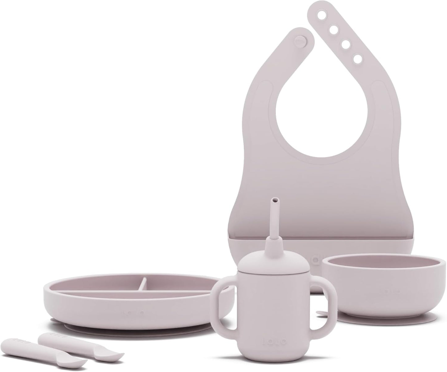 Lalo First Bites Silicone Baby Feeding Set for Easy Weaning