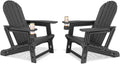 Adirondack Chairs Set of 2 with Tool-Free Assembly for Comfort