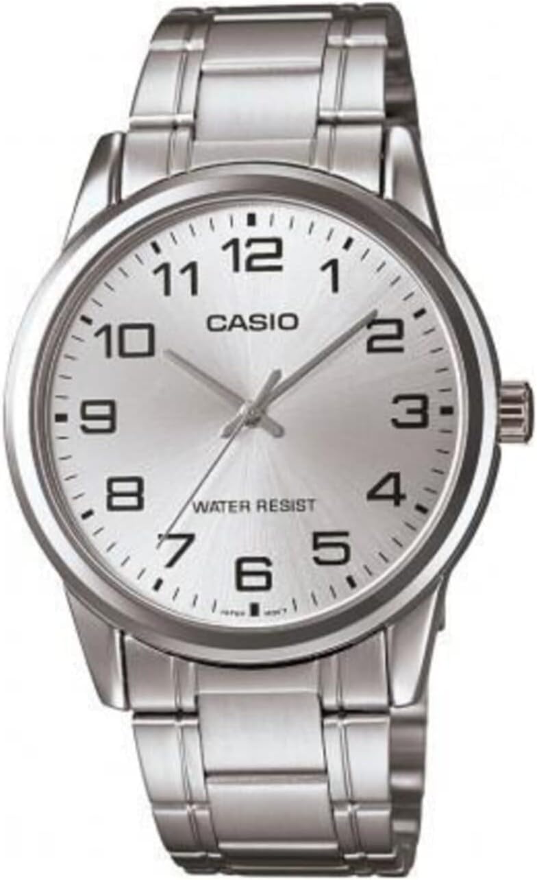 Casio Easy Reader Silver Dial Watch