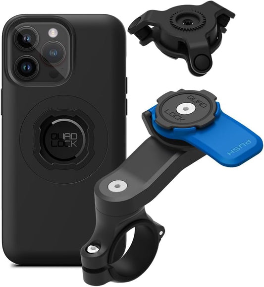 Quad Lock Motorcycle Handlebar Mount Kit with MAG Case for iPhone