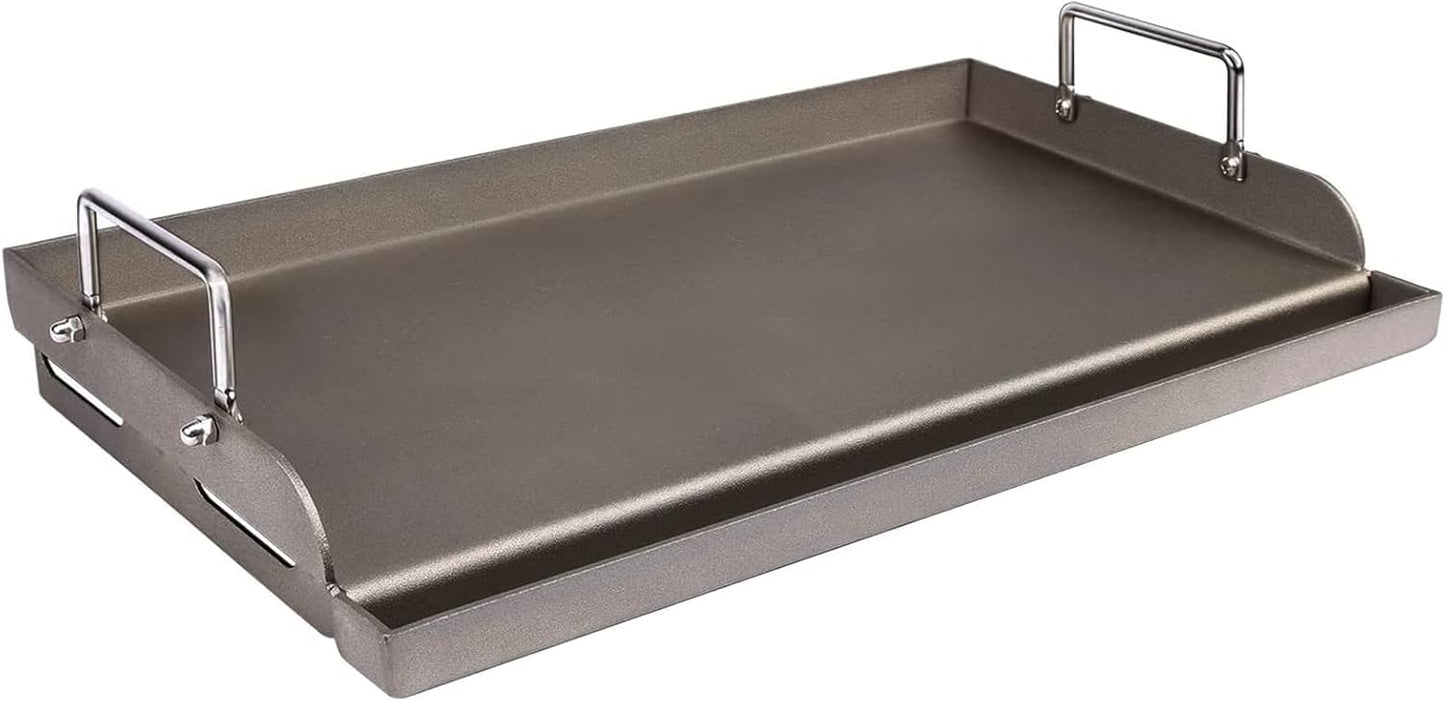 Uniflasy Cast Iron Griddle for Gas Grill - 25 x 16 Cooking Plate