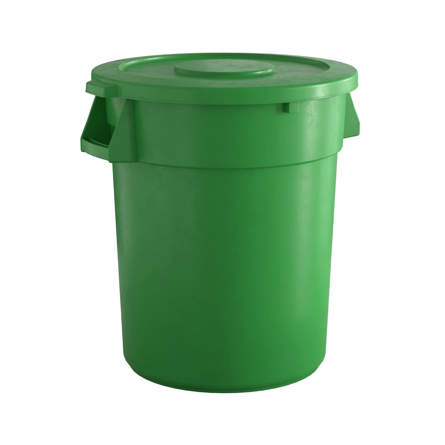 32 Gallon Green Round Commercial Trash Can for Any Environment