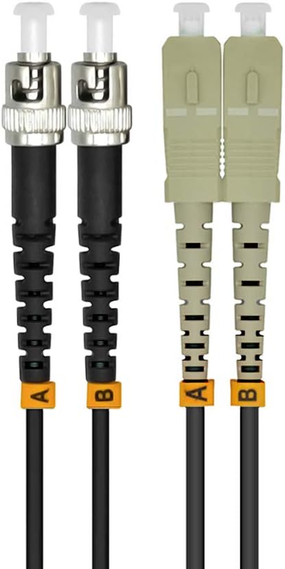 50M SC to ST 10G OM3 Outdoor Armored Duplex Fiber Optic Cable