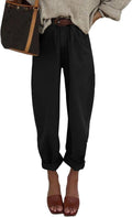 Astylish High Waisted Baggy Jeans - Flattering Cropped Boyfriend Fit