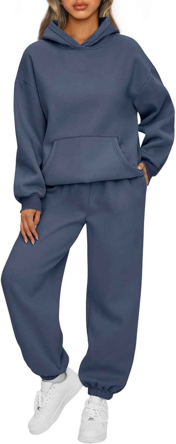 AUTOMET Womens 2 Piece Outfits Lounge Hoodie Sweatsuit Set