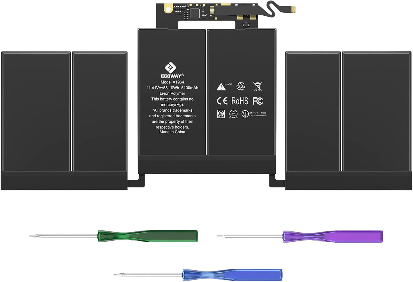 A1989 A2251 Laptop Battery Replacement for MacBook Pro 13 Inch