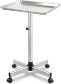 Salon Tray with Adjustable Height and Wheels - Rolling Salon Cart