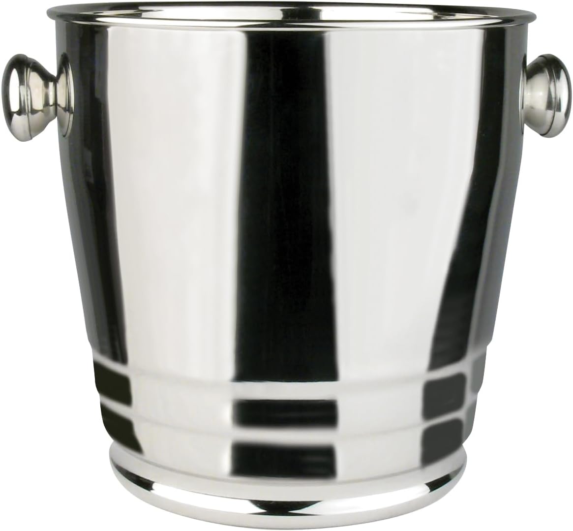 Winco Deluxe Wine Bucket, 4-Quart with Mirror Finish for Events