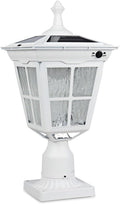 Solar Post Light Outdoor Dusk to Dawn - Classic Bright Warm White