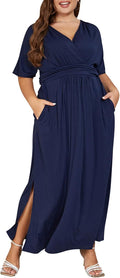 Stylish Plus Size Maxi Dress for Curvy Women Attending Weddings