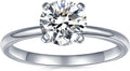 IMOLOVE Solitaire Moissanite Engagement Ring 1CT D VVS1 - Classic fine