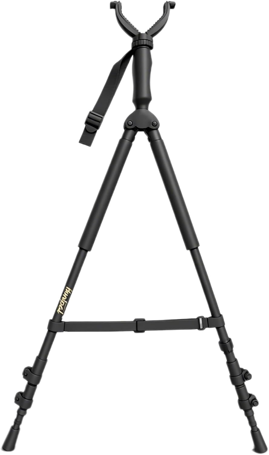 HUNTPAL Hunting Bipod Shooting Stick with 360 Rotating V Yoke