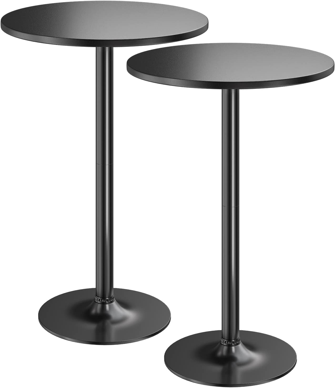 Furmax 2 Pack Pub Tables - Elegant Bar Height Style!